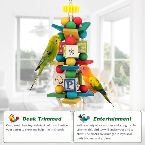 Hanging Parrot Toys (Colorful3)