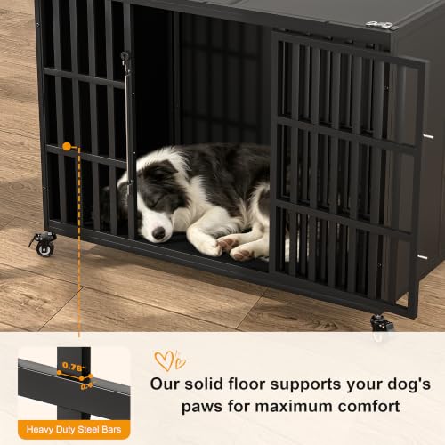 42" Heavy Duty Dog Crate for Large and Medium Dogs (42.1"L x 28.3"W x 32.8"H)