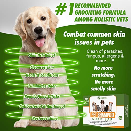All Natural Pet Shampoo Soap Bar for Dogs