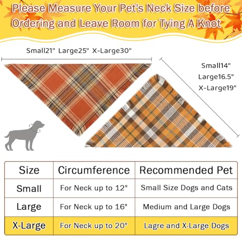 Fall Dog Bandana (X-Large / Fall)