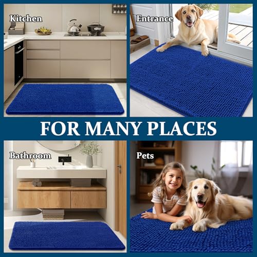 Dog Door Mat for Muddy Paws 47x20 (Royal Blue / 47" X 20")