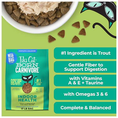Tiki Cat Born Carnivore Dry Cat Food (17 Pound (Pack of 1))