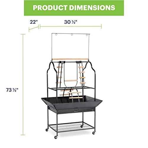 Parrot Play Stand with Wheels (Large)