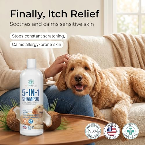 16 fl oz Dog Shampoo for Itchy Skin 5 in 1 (16 fl oz)