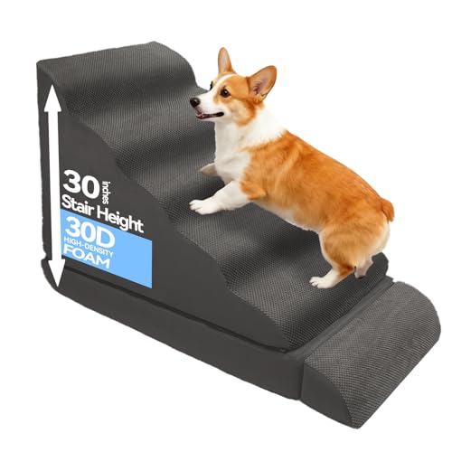 Dog Stairs for High Beds 30 (Dark Gray)