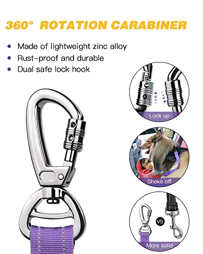 Dog Seat Belt for Car (Purple)