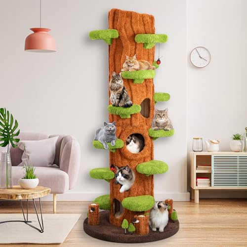 91" Tall Cat Tree for Indoor Cats