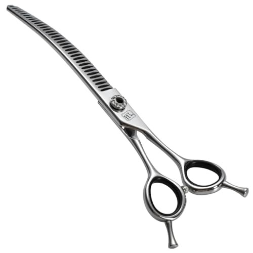 FENICE Professional Pet Grooming Scissors (Curved Chunker / 7.0 inch)