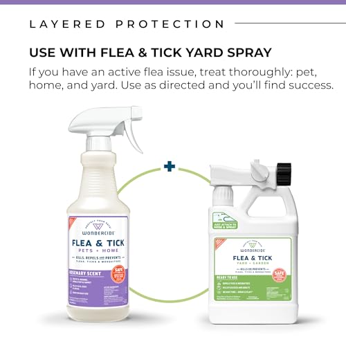 Flea Tick & Mosquito Spray for Pets & Home (32 Fl Oz / Rosemary)