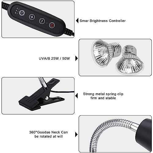 Reptile Heat Lamps (Light Stand With Timed Start and Stop and Dimmer)