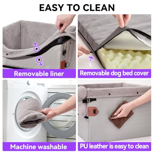 Dog Car Seats for Small Medium Dogs (Grey / Medium Dog)