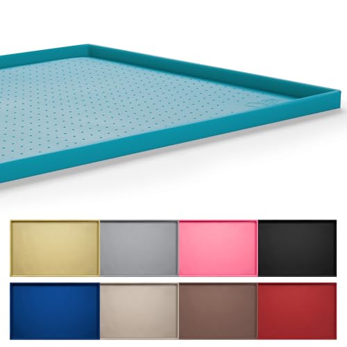 Dog Feeding Mat (Green(Teal) / 32"l X 24"w)