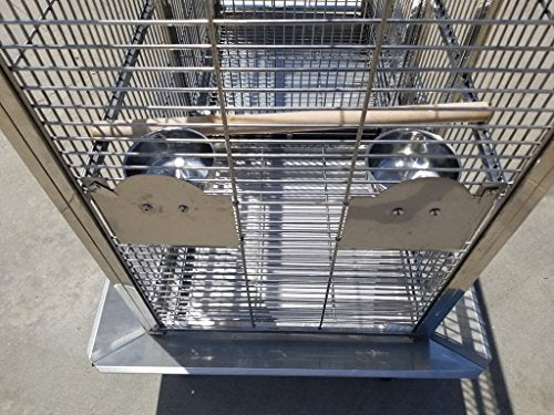 XL Size Full 304 Stainless Steel Double Macaw Cockatoo Parrot Bird Pet Breeder Cage w