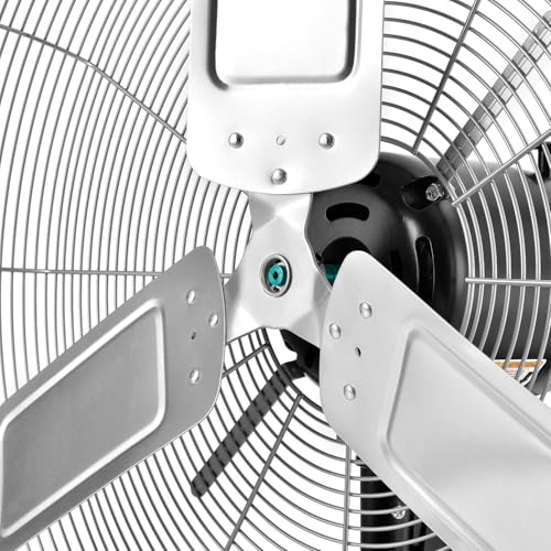 24" Diameter Deluxe Oscillating Wall Mount Fan