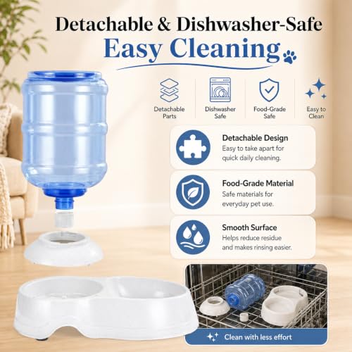 Pet Water Dispenser Station for Large Dogs and Cats (3 Gallon Water)