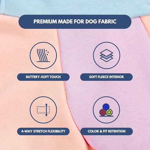 Dog Hoodie Buttery (Cotton Candy / Large)