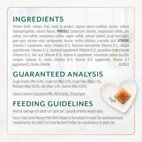 Purina Fancy Feast Gems Chicken Wet Cat Food Variety Box (4 Ounce (Pack of 8))