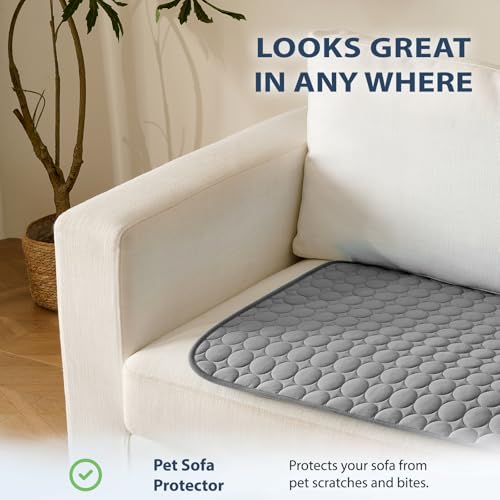 Summer Cooling Mat & Sleeping Pad (48" x 48" / Dark Grey)