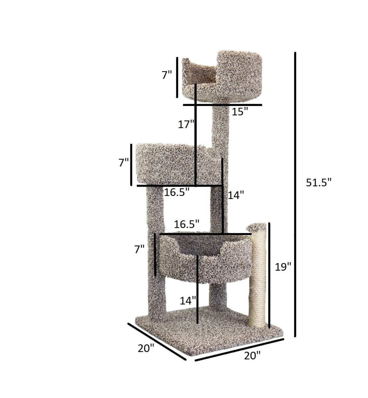 Deluxe Cat Tree (Speckled)