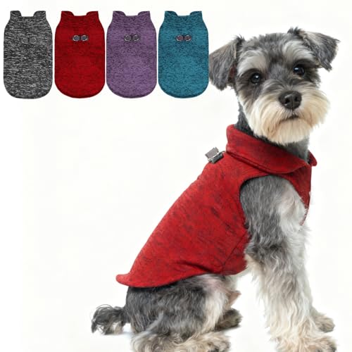 Fleece Dog Sweater (Mixed Red / Large)