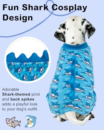 Shark Costume Dog Pajamas (X-Large / Shark style)