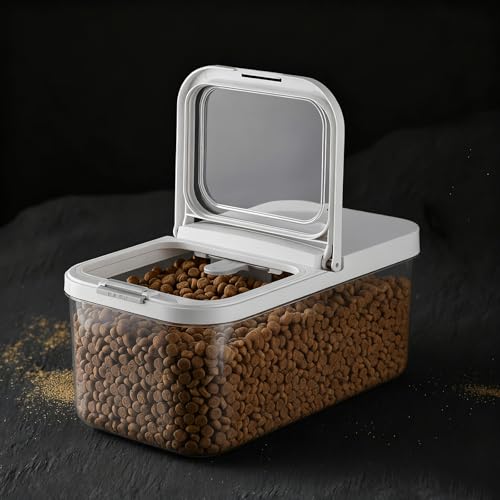 Dog Food Storage Container 10 Lbs (6KG-White-2)