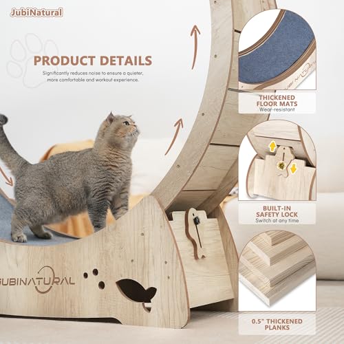 33.9" Cat Wheel for Indoor Cats (WOOD / 33.9")