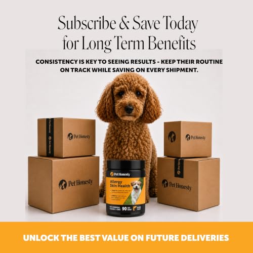 Dog Allergy Chews for Anti Itch & Allergy Relief (90 Count)