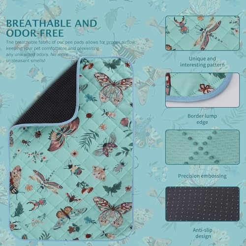 Washable Pee Pads for Dogs (Blue / 24x24 inch - 2pcs)
