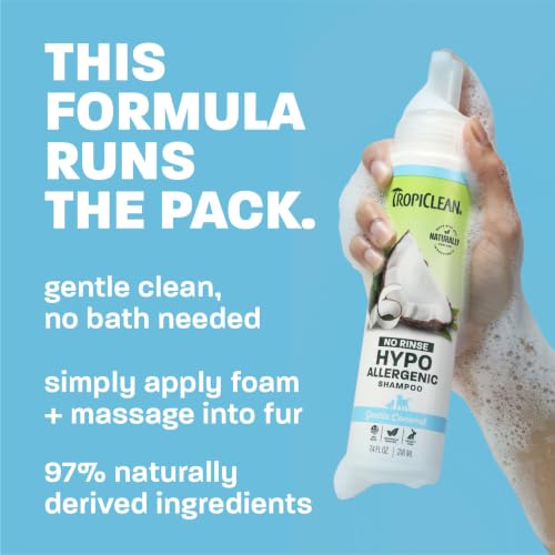 No Rinse Hypoallergenic Waterless Dog Shampoo