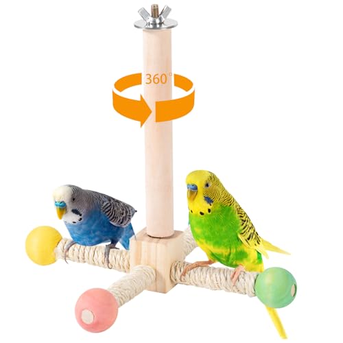 Rotating Bird Perches Toy (Rotating Bird Swing Toys)