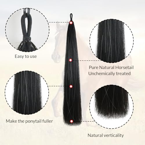 28 30 IN Long 1 (1/2 LB Natural Black - Natural Loop)