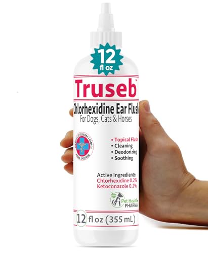 Truseb Maximum Strength Dog Ear Infection Treatment Flush