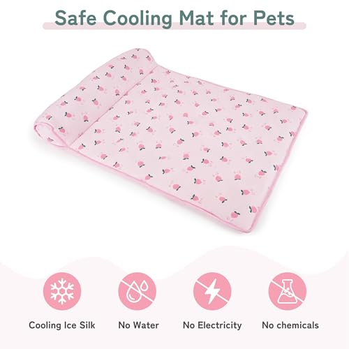 Cooling Dog Bed (Large / Pink)