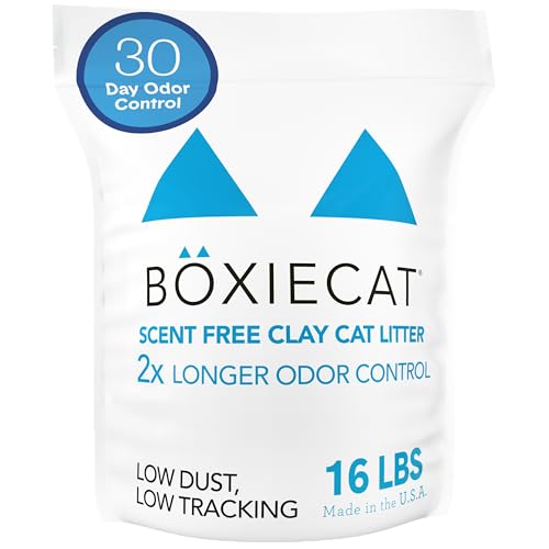 Boxie Premium Unscented Clumping Cat Litter 30+ Day Odor Control 16 lb (16 lb)