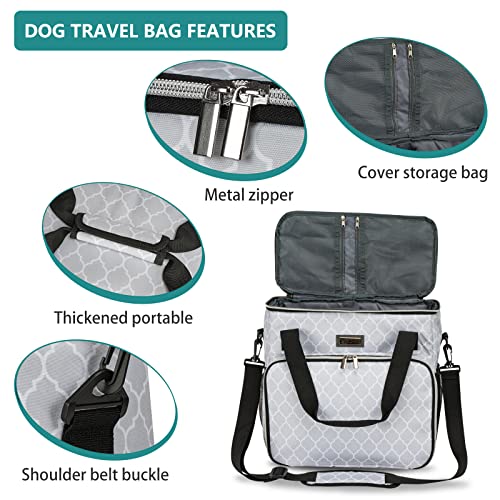 Dog Travel Bag (DLwhite / Medium)