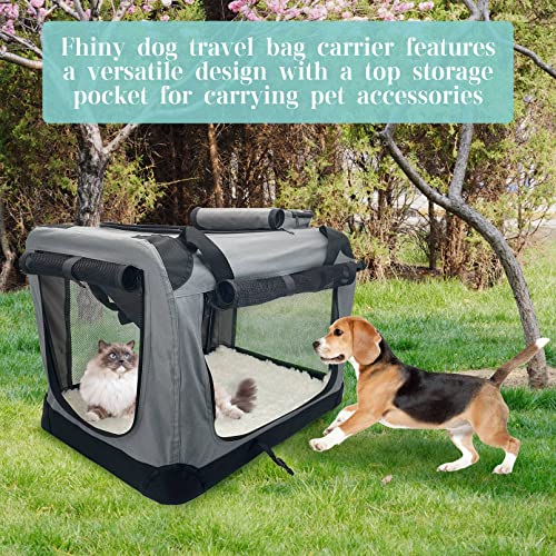 Large Cat Carrier for 2 Cats (Grey)