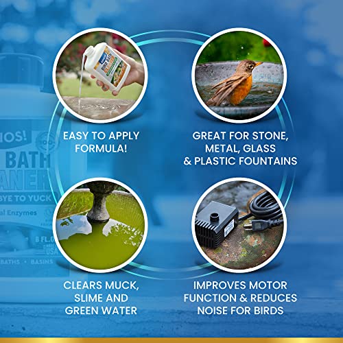 Bird Bath Cleaner Safe for Birds (32oz)