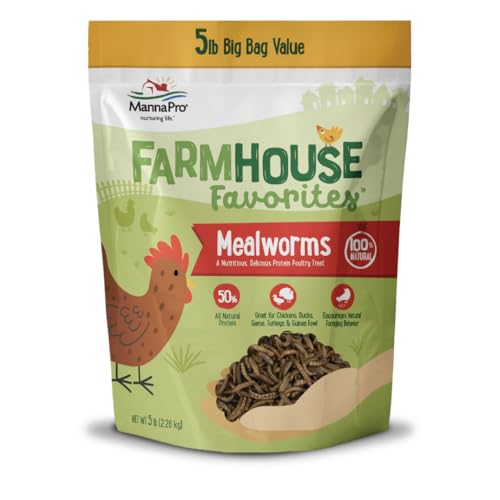 Dried Mealworms for Chickens (5 Pound (Pack of 1))
