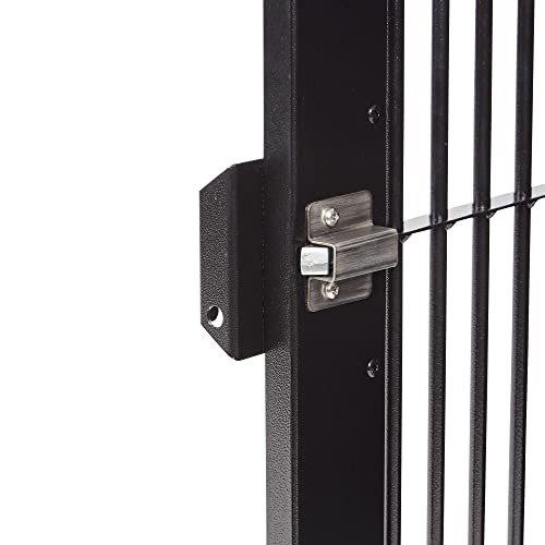 Aluminum Collapsible Dog Crate (Black / 34.6"L x 25.2"W x 28.9"H)