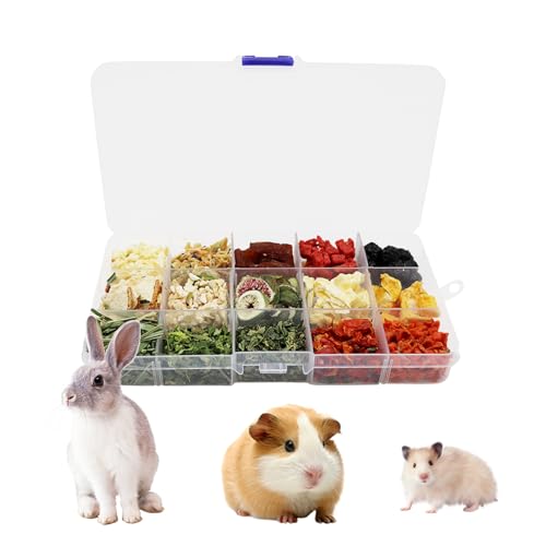 Bunny Treats Treat Box with 15 Kind of Snacks for Rabbit