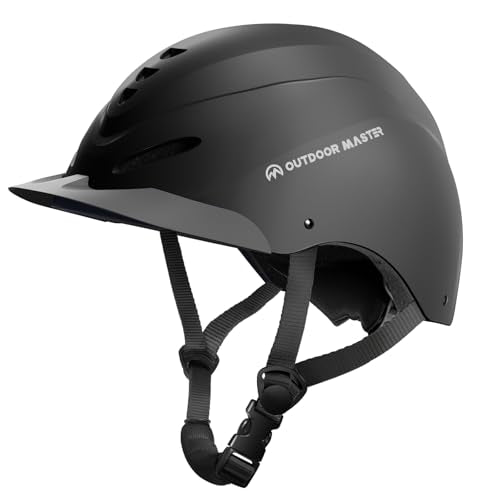 Equestrian Helmet (Matte Black / Large: 58-62 cm | 22.83-24.41")