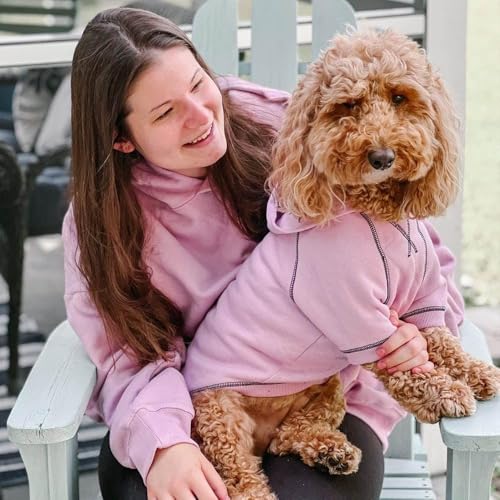 Essentials Dog Hoodie (22 inch (Pack of 1) / Dog Hoodie - Pink Lilac)