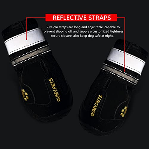 Dog Shoes for Hot Pavement (Size 1: 1.8''x2.3''(W*L) (Pack of 4))