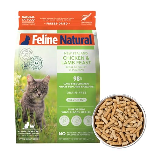 High Protein Freeze Dried Dry Cat Food with 98% Meat (11 Ounce (Pack of 1))