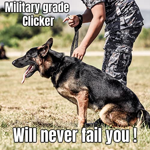 Brass and Steel Pet Training Clicker Puppy Dog Training Cricket Clicker U.S. Engraved WII Military Gear Metal Clicker (Clicker (Pack of 1 Pc))