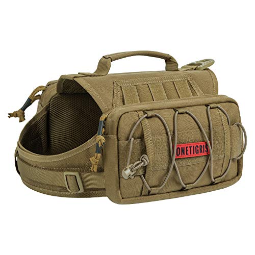Dog Backpack for Medium & Large Dogs (Brown / Medium)