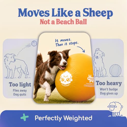 30" Original Herding Ball for Dogs (Gold - XL 30" Herding Ball Set / XL 30")