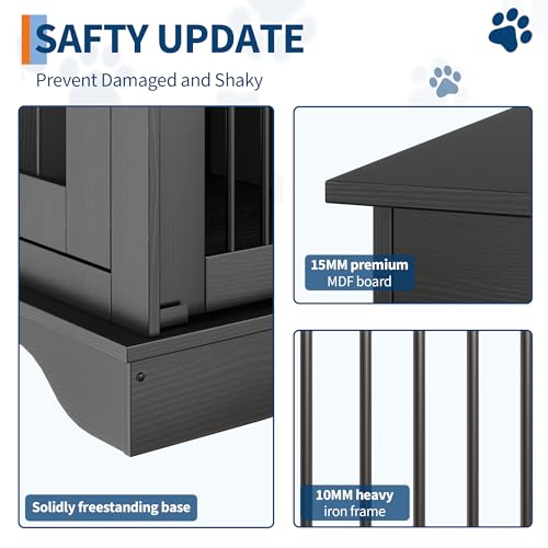 Dog Furniture Crate (Black)