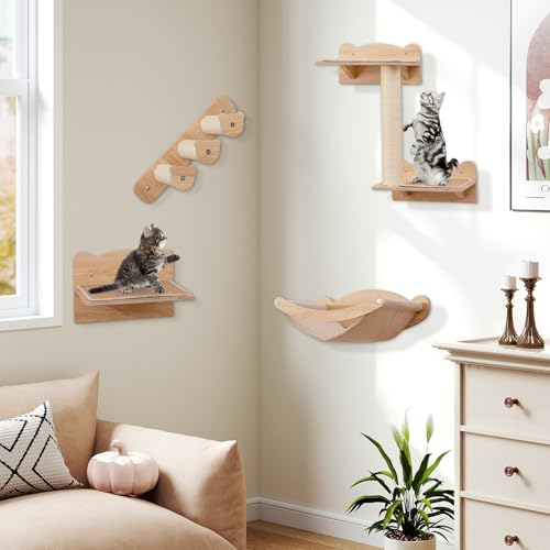 Cat Wall Shelves (4 Pieces)